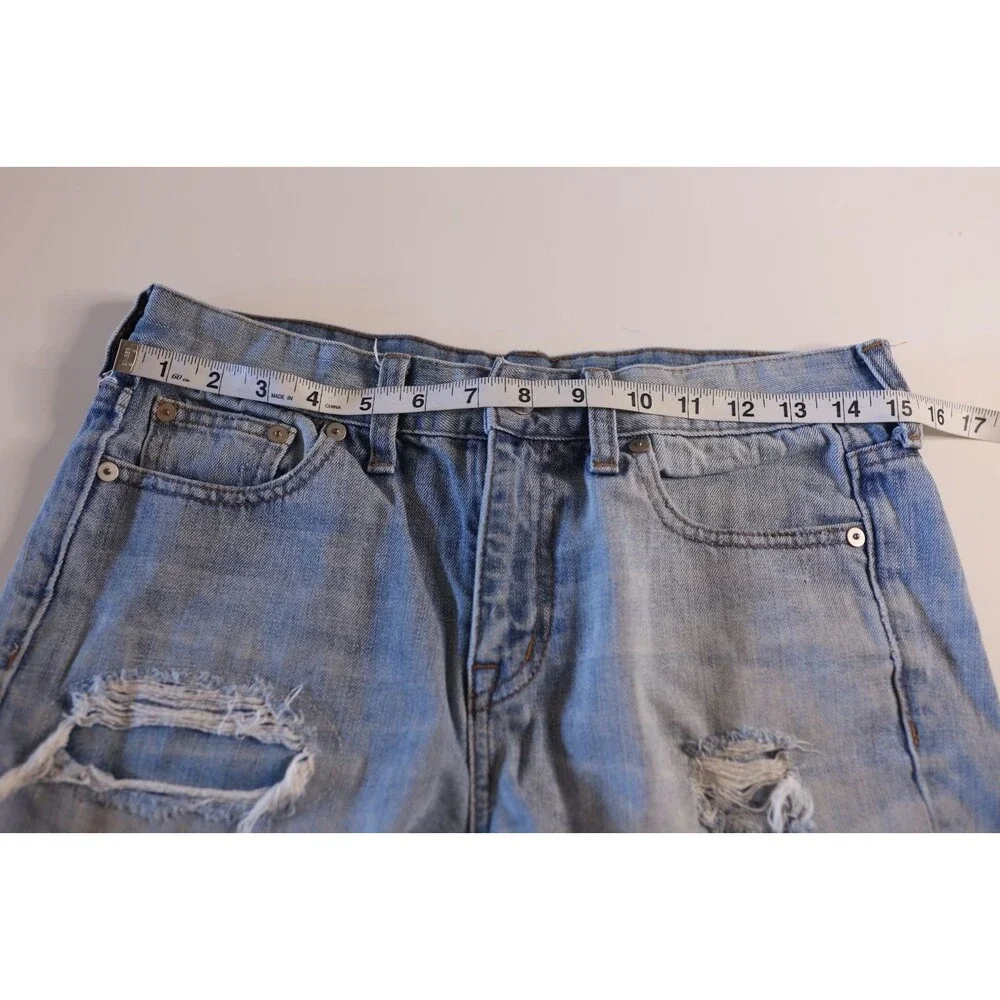 Madewell Distressed Cuffed Jean Shorts Women's Size 27 Boho Beachy